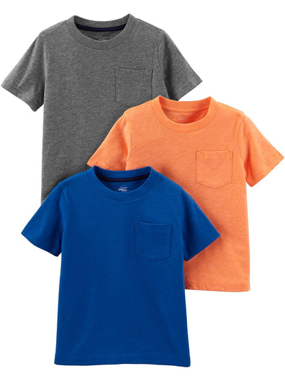 Simple Joys by Carter's - Paquete de 3 Camisetas de Manga Corta para bebé