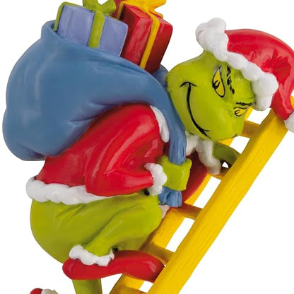Hallmark Dr. Seuss's How The Grinch robó la Navidad Grinch en Escalera Adorno de Navidad, Regalos de película de Navidad