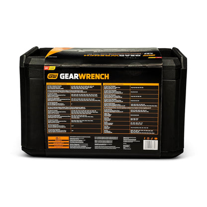 GEARWRENCH Juego de herramientas para mecánica en caja de almacenamiento con 3 cajones, 232 piezas, guías de 0.6 cm y 1 cm, métrico/SAE | GW72LLCBMTS