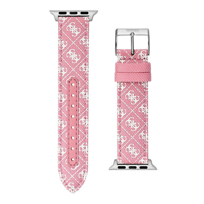 GUESS Correa de reloj inteligente para Dama compatible con Apple Watch (38MM-40MM) Rosa