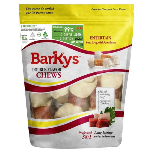 Barkys Double Flavor Chews 5-6, 10 Piezas, 1 Pack