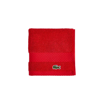 Lacoste Heritage Supima Colección de Toallas y Tapete de Baño - Wash Cloth 13x13 - Fórmula 1