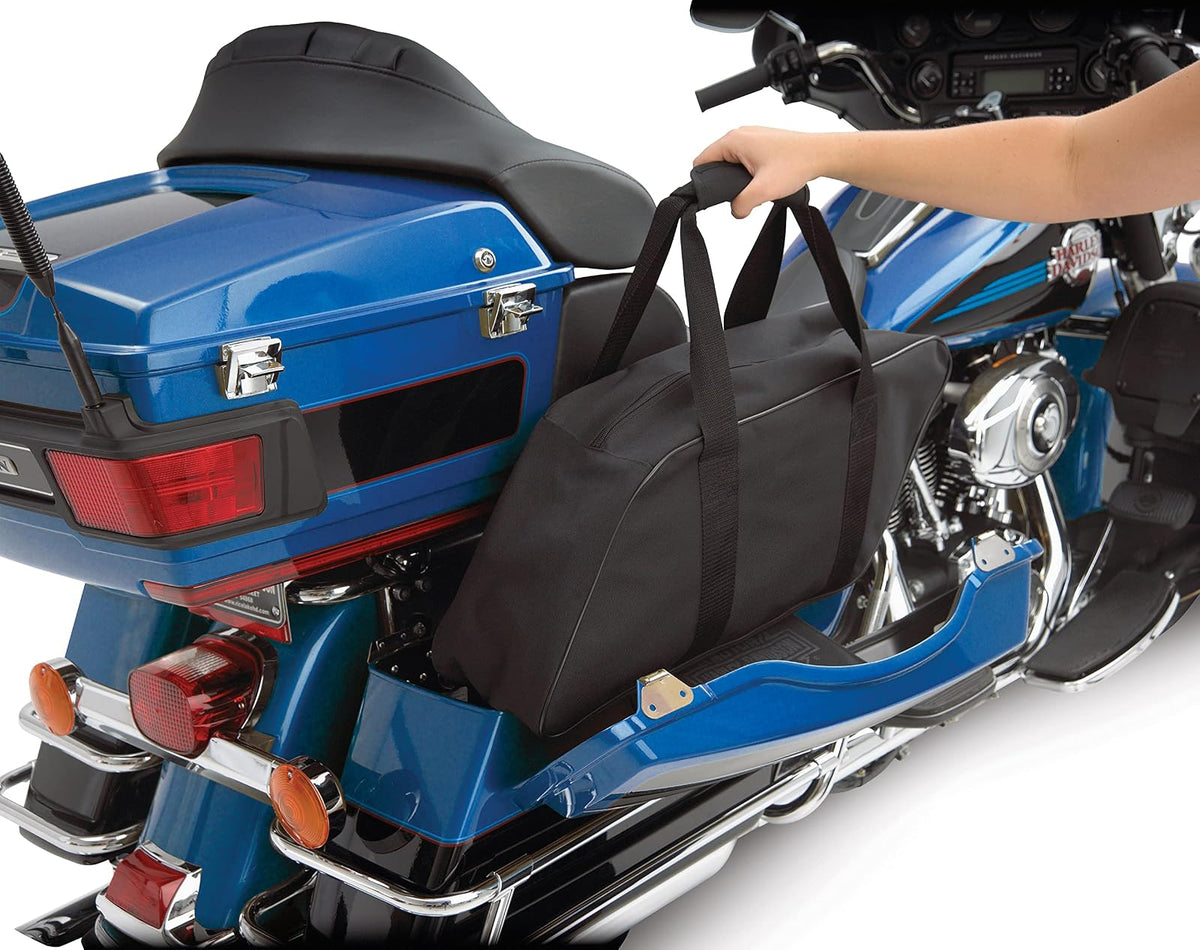 Hopnel Show - Forro Chapado en Cromo HDSL para alforjas Harley Davidson H-D Touring Road King Electra Road Glide Ultra Classic Honda Yamaha Kawasaki Indian (Estilo CVO/OEM) Mediano
