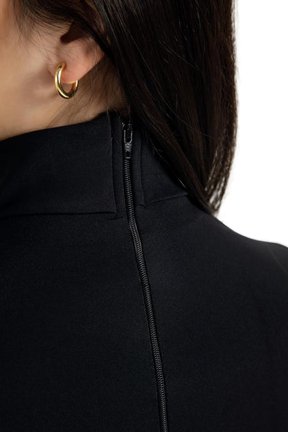 Capezio - Maillot de manga larga con cuello alto para mujer