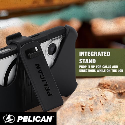 Pelican Voyager - Funda para iPhone 17 Pro Max [compatible con MagSafe] Funda resistente para teléfono de 25 pies, protección contra caídas de grado militar, cubierta resistente con clip para cinturón