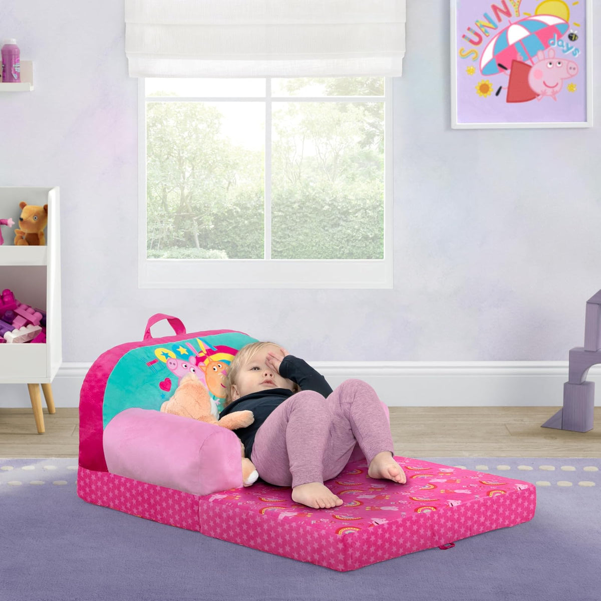 Delta Children - Silla Infantil Peppa Pig Cozee Buddy con certificación Greenguard Gold, Rosa