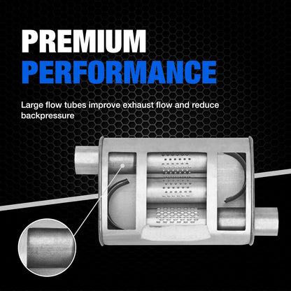 Dynomax Super Turbo Silenciador de Escape 17674 para Chevrolet Silverado 1500
