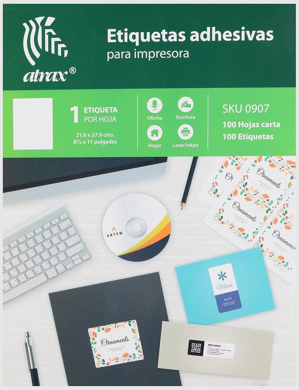 ATRAX am1xA-100 Etiqueta,