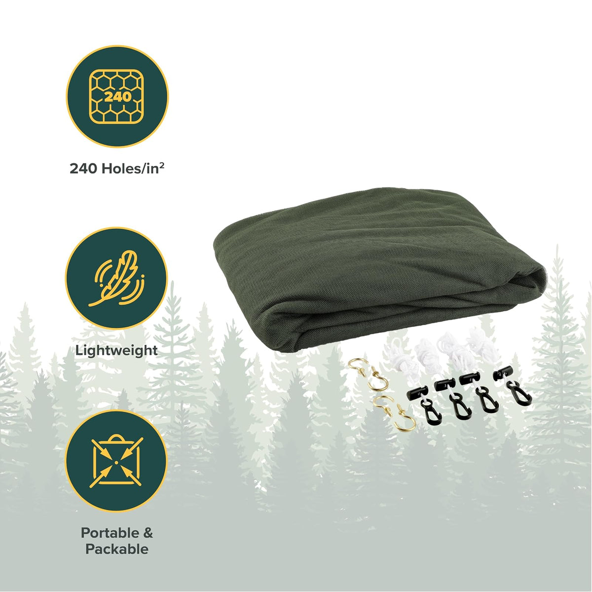 Coghlan's 9765 Double Mosquito Net, Green