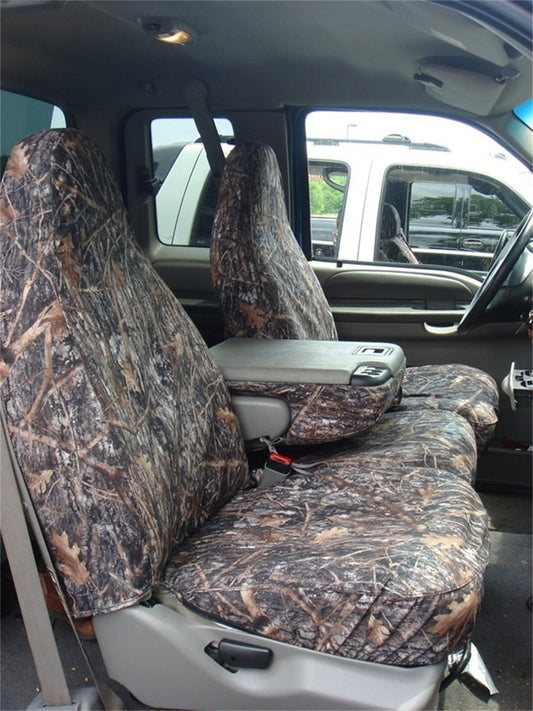 covercraft Custom-Fit Front Banco seatsaver - Fundas para asientos tela de poliéster, Flooded Timber
