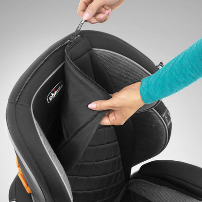 Chicco - KidFit Zip Plus 2 en 1 Asiento elevador de posicionamiento para automóvil – azul marino, azul
