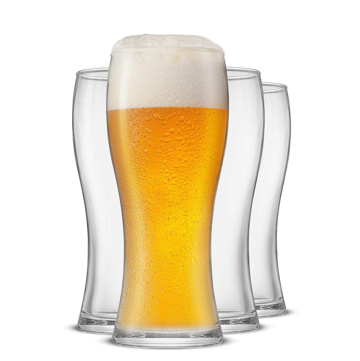 JoyJolt Callen Juego de 4 Vasos de Cerveza 439 ml
