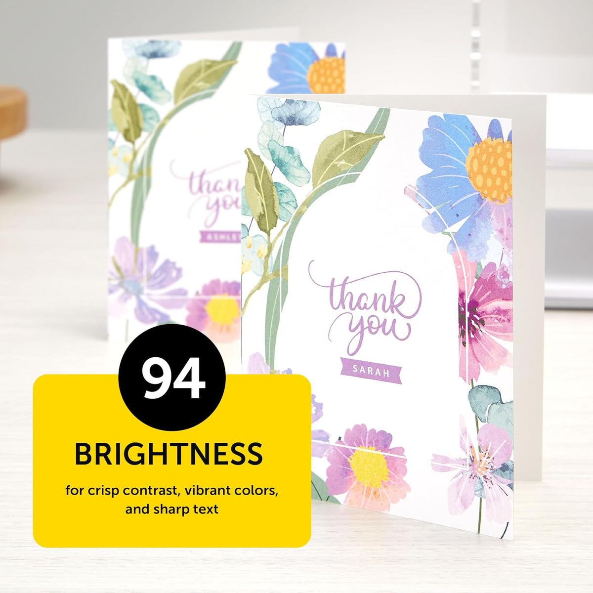 Cartulina blanca Astrobrights Premium, 8.5 x 11 pulgadas, 100 libras. índice, 94 Brillo, 235 hojas – Tarjeta blanca Astro pesada para invitaciones, tarjetas de visita, manualidades e impresión