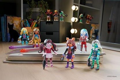 Playmobil Monster High Fearsquad - Paquete de 3 Unidades con Clawdeen, Cleo y Frankie