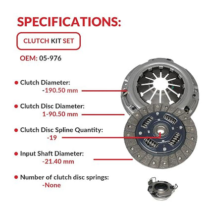 Southeastclutch 05-976 Kit de Embrague para Mitsubishi Attitude/Mirage 1.2L 2015-2021