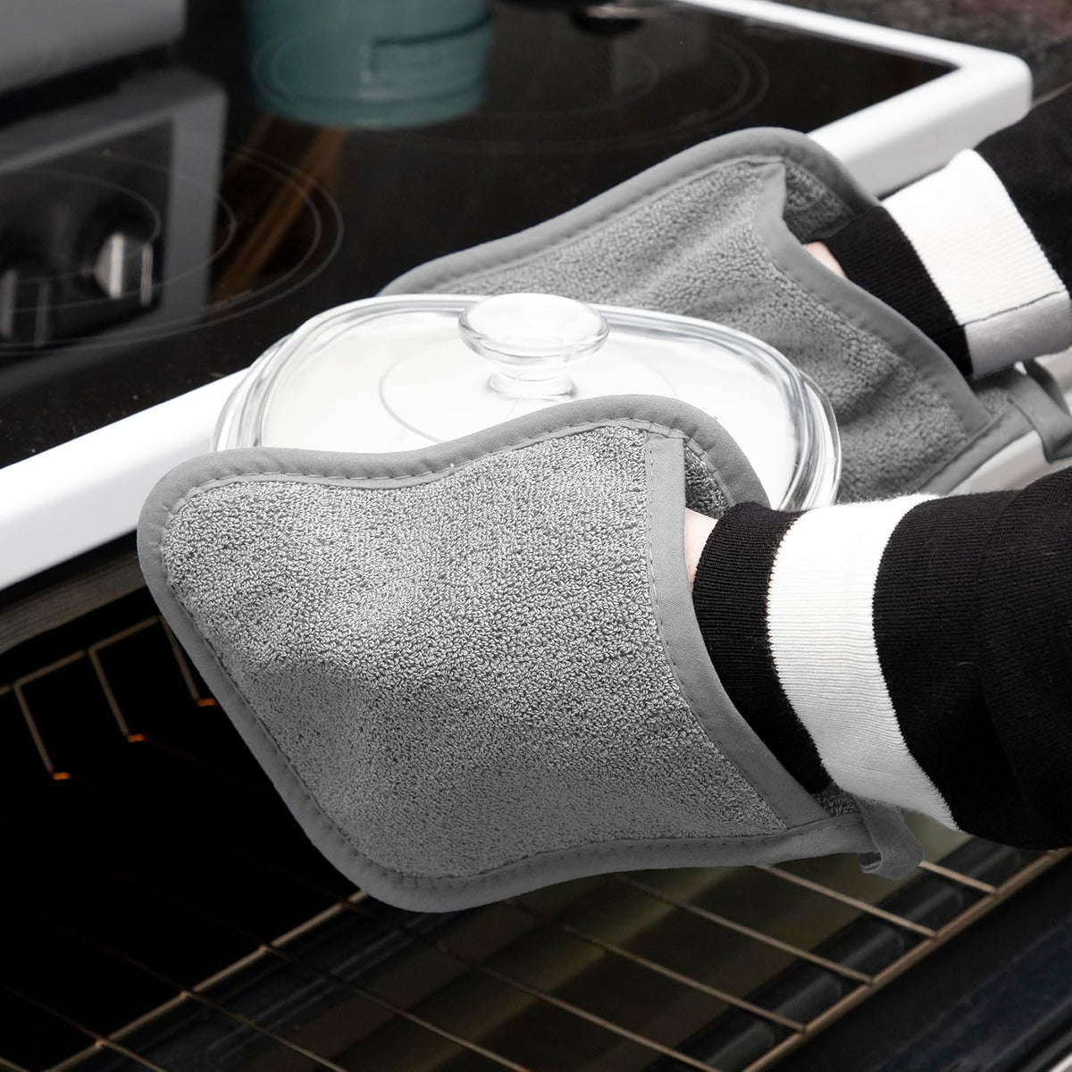 Ritz - Manopla de Bolsillo de Rizo y Almohadilla Caliente: Resistente al Calor Incomparable, 100% algodón Duradero, diseñado ergonómicamente para un Agarre óptimo, fácil Cuidado, Lavable a máquina