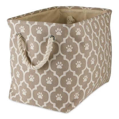 DII Bone Dry Cesta Organizadora para Juguetes y Accesorios de Mascota - Piedra - Medium Rectangle