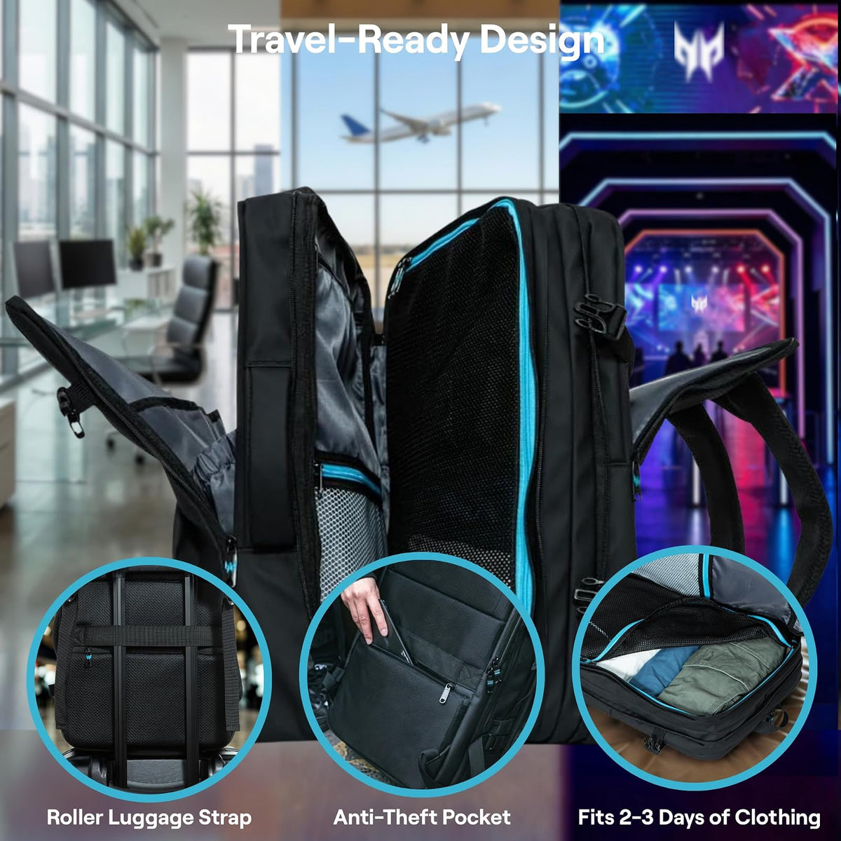 acer Predator - Mochila para portátil para juegos