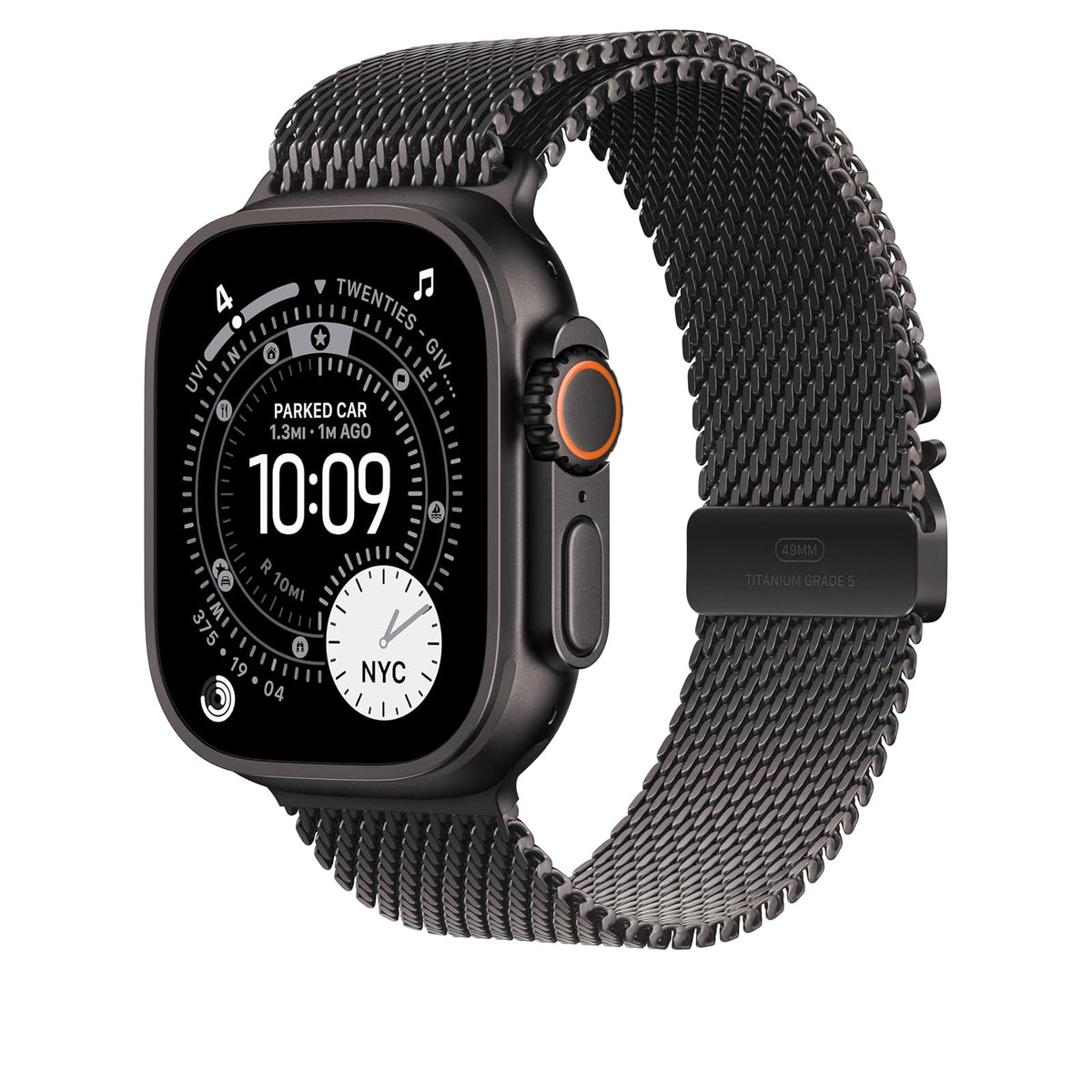 Apple Watch Band - Correa Estilo milanés - 49 mm - Negro - Mediana