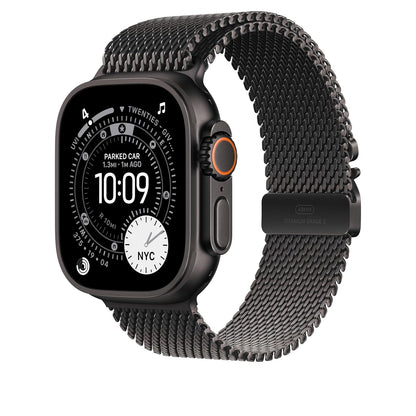 Apple Watch Band - Correa Estilo milanés - 49 mm - Negro - Mediana