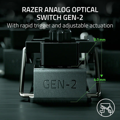 Razer Huntsman V3 Pro TKL Esports Gaming Keyboard: Analog Optical Switches Snap Tap - Rapid Trigger - Adjustable Actuation - Media Keys & Dial - PBT Keycaps - Counter-Strike 2 Edition