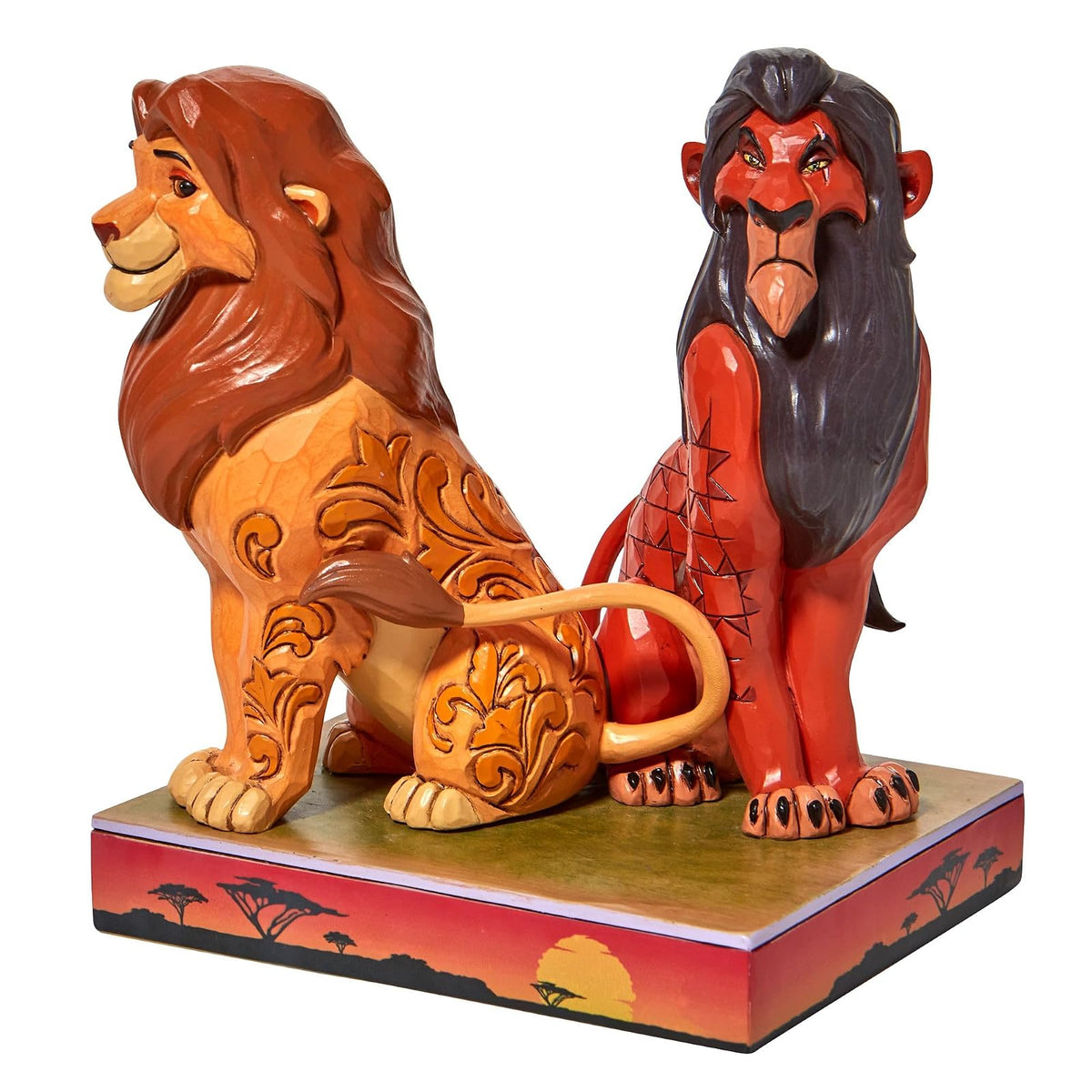 Enesco Jim Shore Disney Traditions - Figura de Simba y Cicatriz del Rey león, 6.5 Pulgadas, Multicolor
