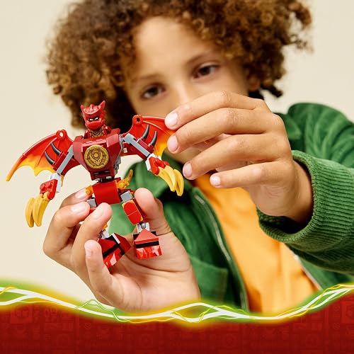 LEGO Ninjago Pack de Combate: Mech Dragón de Kai – Mech de Juguete – Juego con 3 Minifiguras, Entre Ellas Kai y Sora – Set de Construcción para Niños y Niñas Desde 6 Años – 71851