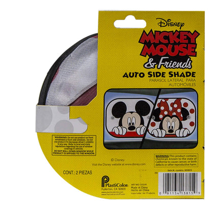 Plasticolor Disney Mickey & Minnie Peek-A-Boo Parasol para Ventana Lateral, Rojo, 003815R01, Paquete de 2