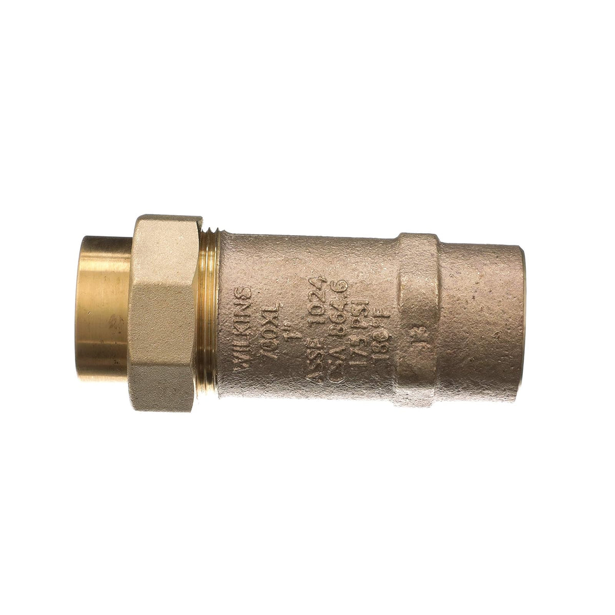 Zurn Wilkins 1UFX1F-700XL 700XL Válvula de retención dual con entrada de unión hembra de 1 pulgada x salida hembra de 1 pulgada