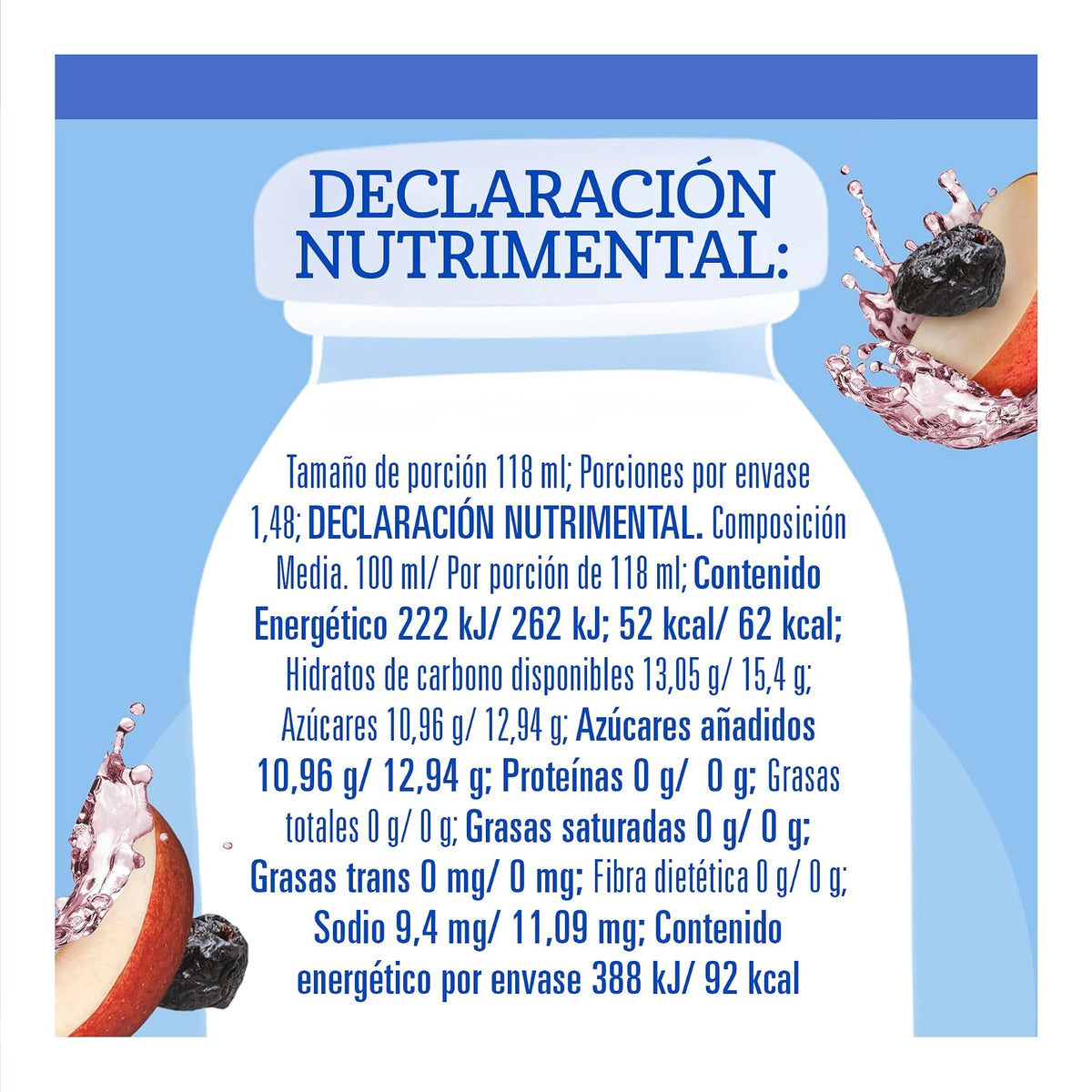 Gerber Jugo Etapa 2 Manzana Ciruela Paquete de 12 Piezas de 175 ml c/u