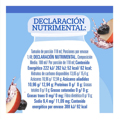 Gerber Jugo Etapa 2 Manzana Ciruela Paquete de 12 Piezas de 175 ml c/u