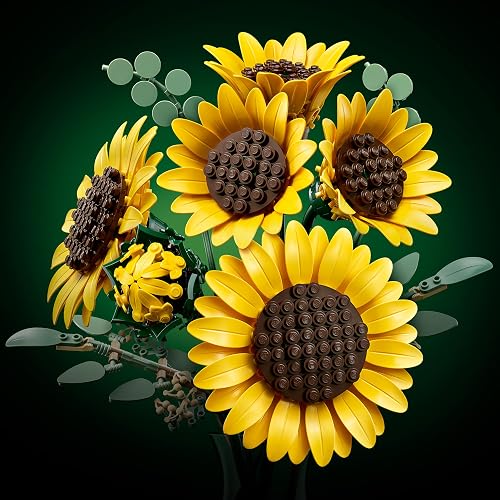 LEGO Ramo de Girasoles - Model Kit de Construcción para Adultos, Años 18+ - Flores Artificiales Decoración para Hogar - 11502