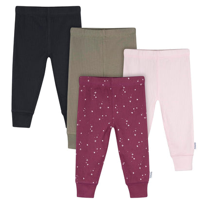 Gerber Paquete de Leggings Activos para Bebé Niña - 6-9 Meses - Cielo estrellado