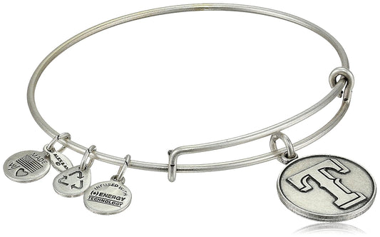 Alex and Ani Pulsera de alambre extensible con logotipo deportivo de la Liga Mayor de Béisbol, 19,7 cm