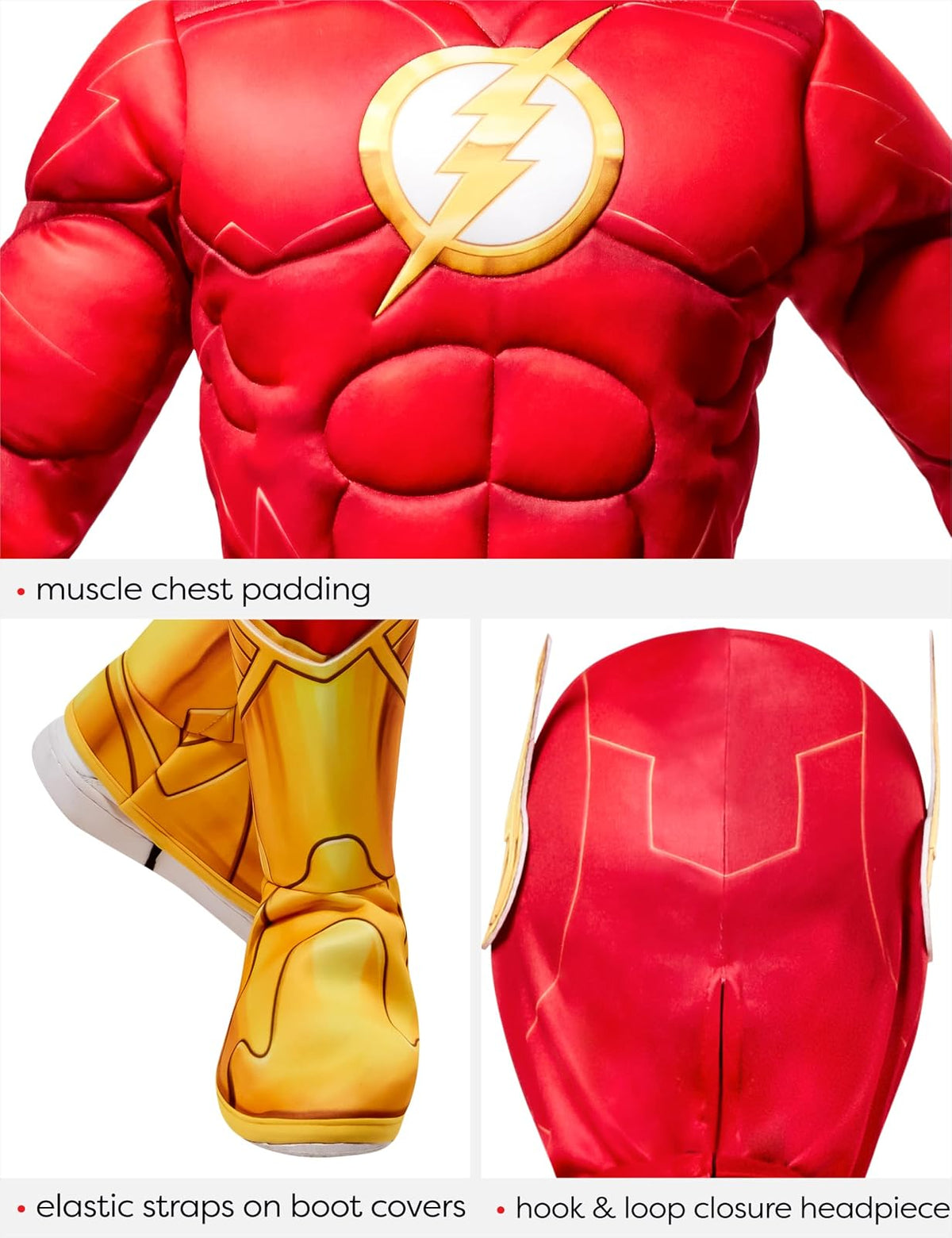 Rubies DC Comics Superheroes: Disfraz de Flash para niños, talla M