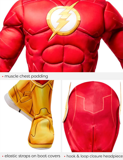 Rubies DC Comics Superheroes: Disfraz de Flash para niños, talla M