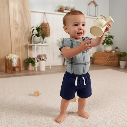 Gerber Paquete de 3 Pantalones Cortos de Punto sin Cierre Pantalones Cortos Informales para Bebé-Niños