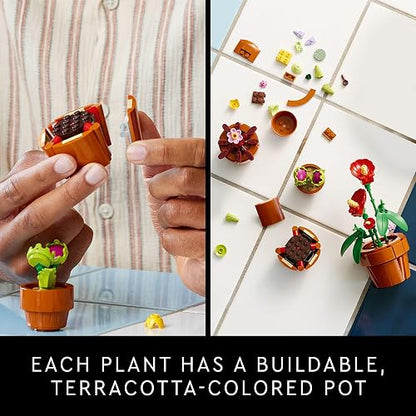 LEGO Plantas Pequeñas - Model Kit de Construcción para Adultos, Años 18+ - Plantas Artificiales Decoración para Hogar - 10329