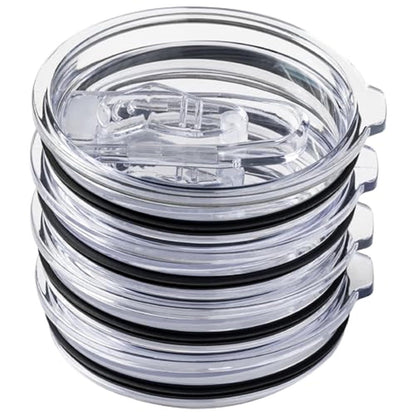 Silver Buffalo - Paquete de 4 tapas de repuesto para vaso de acero inoxidable de 40 onzas