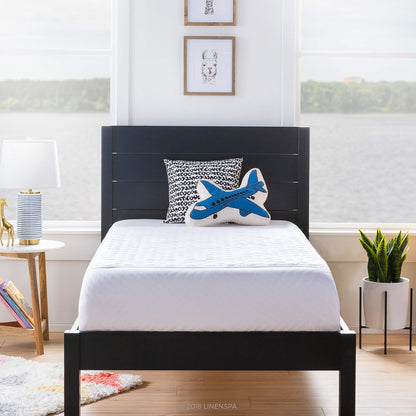 Linenspa - Protector de Sábanas y Colchón 100% Impermeable - Antiderrapante y Altamente Absorbente - Lavable a Máquina - Acolchado y Suave - 86 x 132 cm