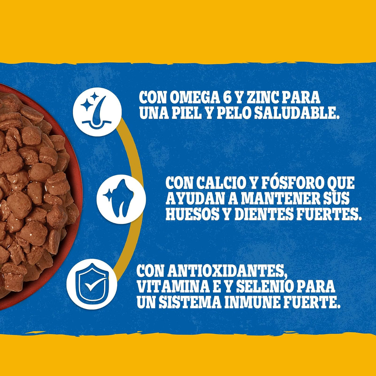 Pedigree - Sobres para Perro, Sabor Cordero en Filetes, con Ingredientes Naturales, Proteínas y Fibra, 24 Sobres, 100g c/u