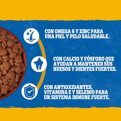 Pedigree - Sobres para Perro, Sabor Cordero en Filetes, con Ingredientes Naturales, Proteínas y Fibra, 24 Sobres, 100g c/u