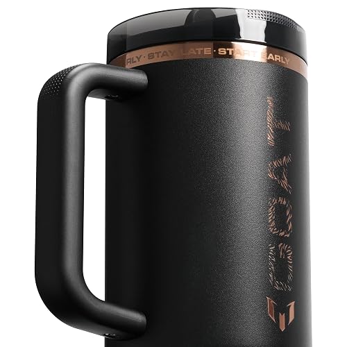STANLEY The Quencher ProTour - Vaso con popote abatible (caja) 40 onzas/1.18 L, color negro
