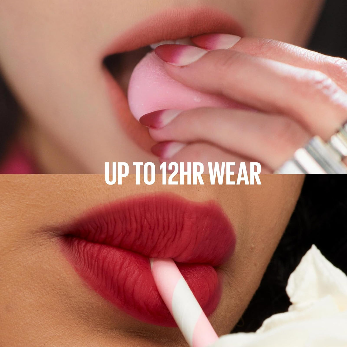 Maybelline Super Stay Teddy Tint, Tinta para Labios Mate Difuminado, Larga Duración 12 Horas, Textura Suave, No Transfiere, A Prueba de Bebidas y Besos, Tono Ribbon Tied, 5 ml