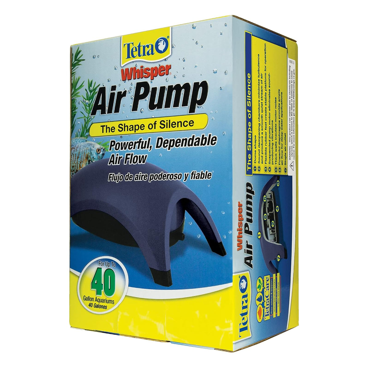 Tetra 77853 Whisper Air Pump, 40-Gallon