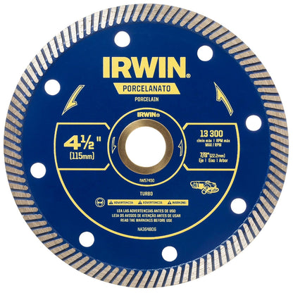 IRWIN Disco de diamante turbo para Porcelanato 4-1/2" (IW57450)