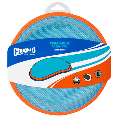 Chuckit! Juguete para perro Paraflight, Azul/Naranja, Large