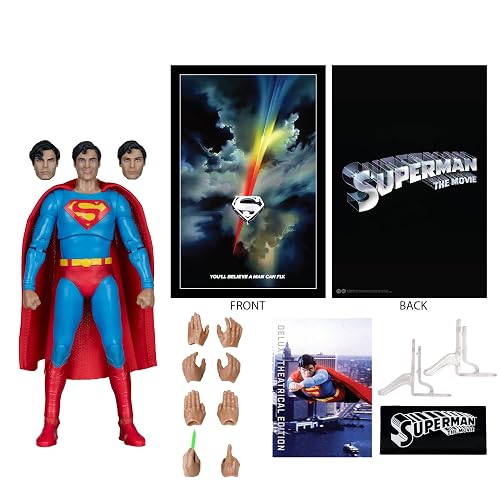 Mcfarlane DC Theatrical Deluxe: Superman 1978 - Superman 7 Pulgadas | Superman, 7 pulgadas, figura de acción