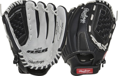 Rawlings RSB Guante de Softbol para Adultos - 12" - Negro - Gris
