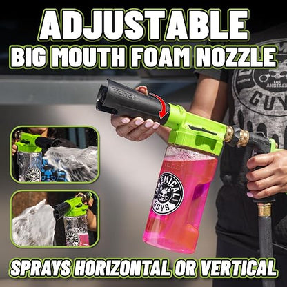 Chemical Guys HOL148 Kit de 10 Piezas para el Lavado de Automóviles - Pistola de Espuma, Cubo, (4) Toallas, manopla de Lavado y (3) Productos químicos de Limpieza de 16 oz.
